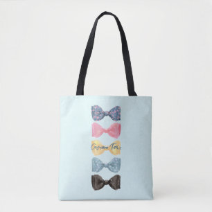 Bolsa Tote Gravatas Borboleta Personalizadas