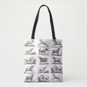 Bolsa Tote Grave de Unicórnio Antigo - Espécime de Zoologia V