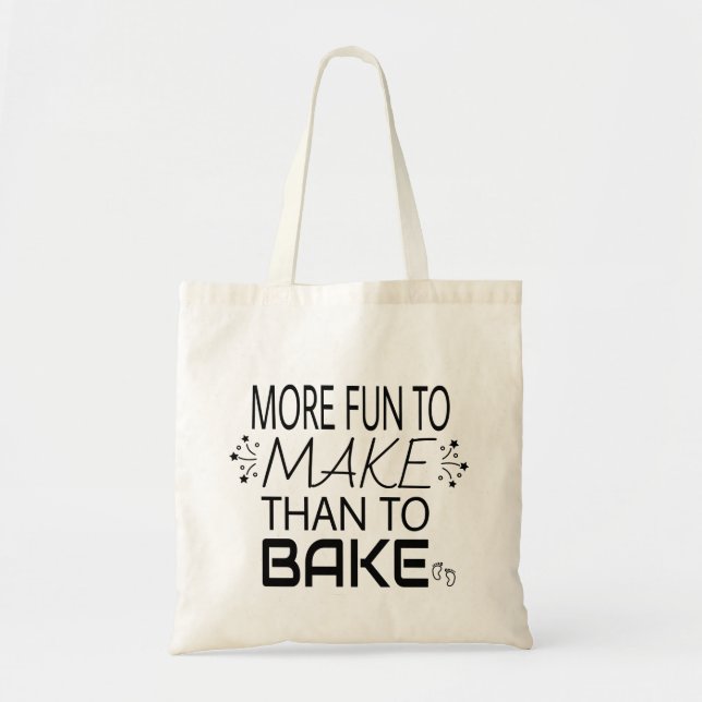 Bolsa Tote Gravidez Mais Divertida Do Que Humor Assar (Frente)