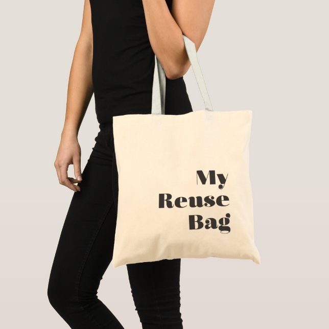 Bolsa Tote Gray and Black Single Object  (Frente (produto))