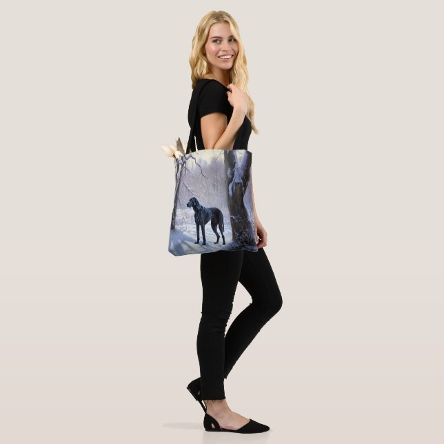 Bolsa Tote Great Dane Deixe Nevar Natal (No(a) Modelo)