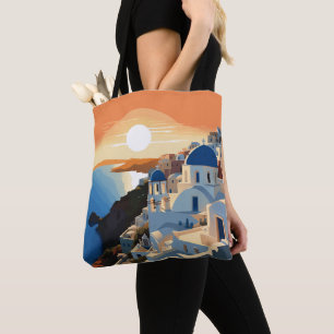 Bolsa Tote GRÉCIA SANTORINI nº 1