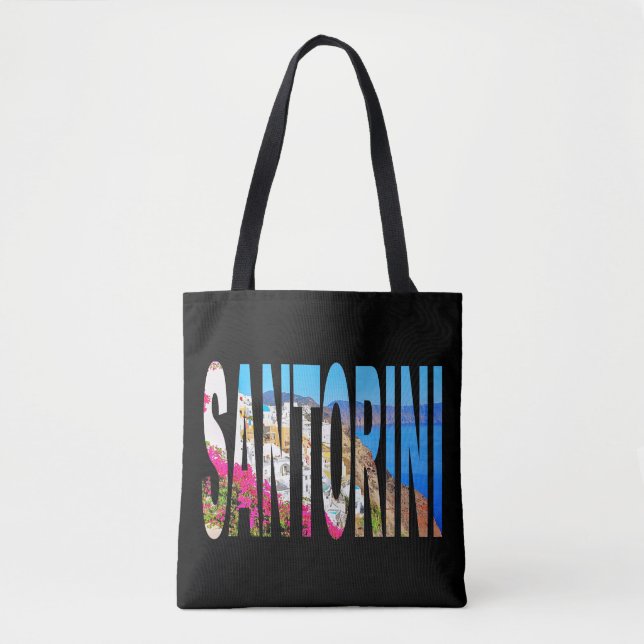 Bolsa tote Grécia santorini oia (Frente)