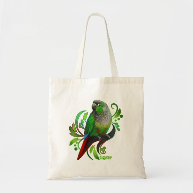 Bolsa Tote Green Cheeked Conure (Frente)