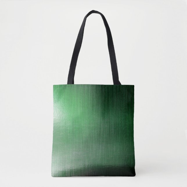 Bolsa Tote Green Metalline Sheen (Frente)