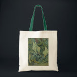 Bolsa Tote Green Peacock (Imperador) Moth, de Vincent van Gog<br><div class="desc">Agora disponível! Gravatas impressas de lado duplo! Duas vezes mais legal! O excelente Peacock Moth ou Imperador Moth, de Vincent van Gogh, é uma pintura de apos impressionismo de arte antiga que se caracteriza pela natureza. Um imperador gigante Moth está voando entre as flores e plantas de um jardim do...</div>