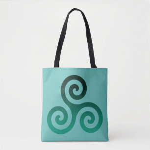 Bolsa Tote Green Triskele Mint