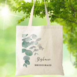 Bolsa Tote Greenery Eucalyptus Bridesmaid