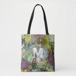 Bolsa Tote Greenery Succulents