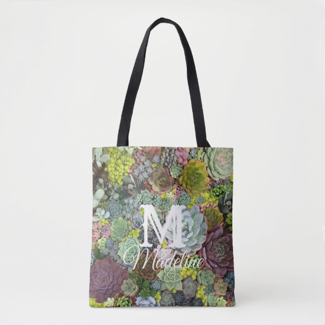Bolsa Tote Greenery Succulents (Frente)