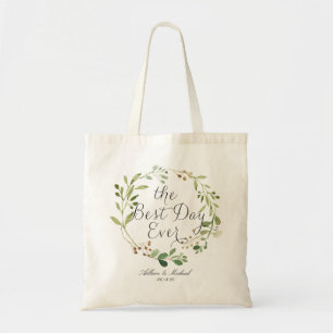 Bolsa Tote Greenery Wreath the Best Day