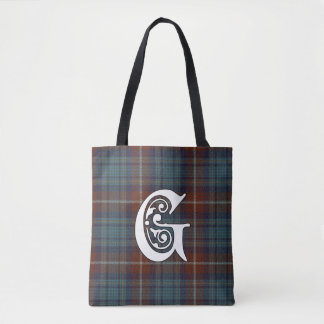 Bolsa Tote Greer Clan Tartan Monograma