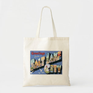 Bolsa Tote Greetings From Salt Lake City Utah
