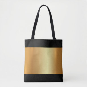 Bolsa Tote Grelha Elegante Moderna, Luz Dourada E Ouro Sombra