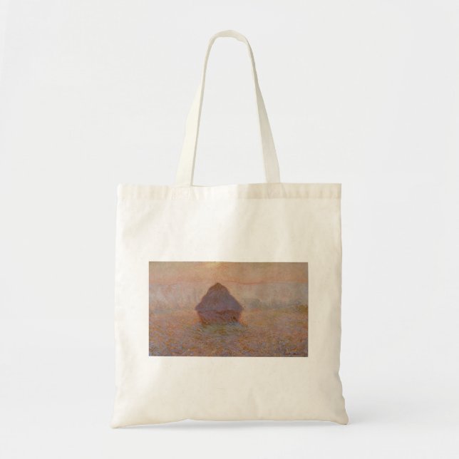 Bolsa Tote Gretenstack de Claude Monet, Sun no Monte (1891) (Frente)