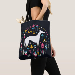 Bolsa Tote Greyhound Blossoms Graceful