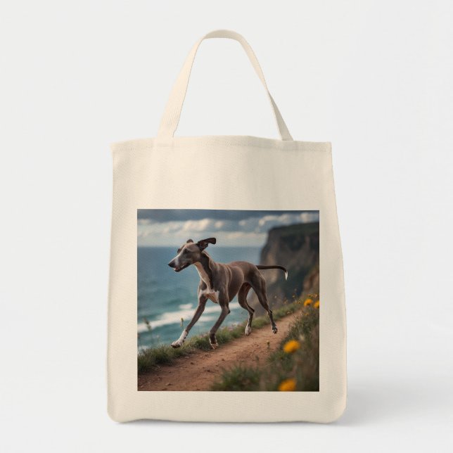Bolsa Tote Greyhound Elegant Grocery Tote Bag (Frente)