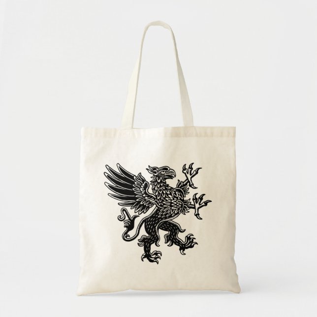 Bolsa Tote Griffin - Preto e Branco (Frente)