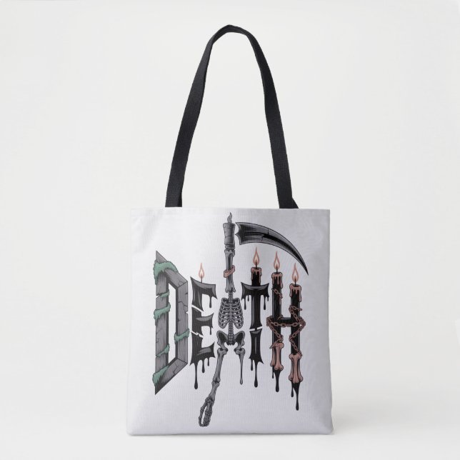 Bolsa Tote Grim Reaper Skeleton Death (Frente)