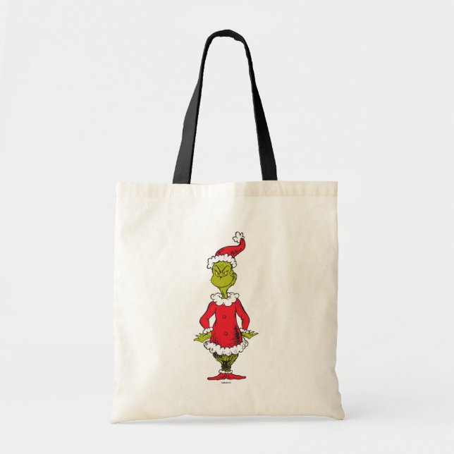 Bolsa Tote Grinch Clássico | Papai Noel (Frente)
