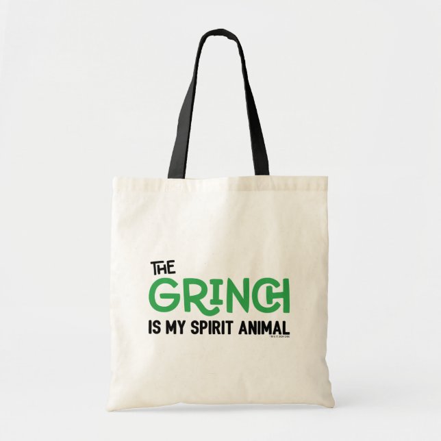Bolsa Tote Grinch é meu Animal Espiritual (Frente)