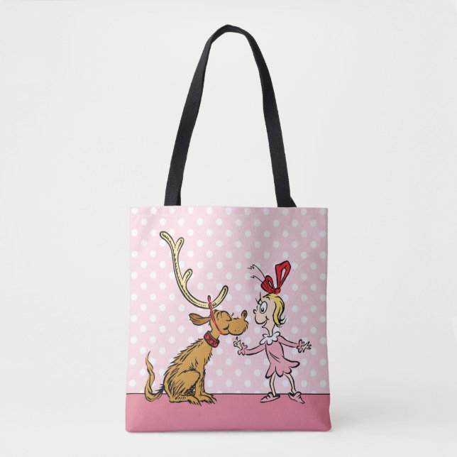 Bolsa Tote Grinch | Max & Cindy Lou Quem (Frente)