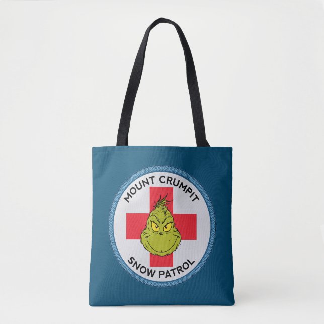 Bolsa Tote Grinch | Mt. Crumpit Esquadrão da Neve (Frente)