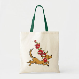 Bolsa Tote Grinch Poinsettia de Natal do Max