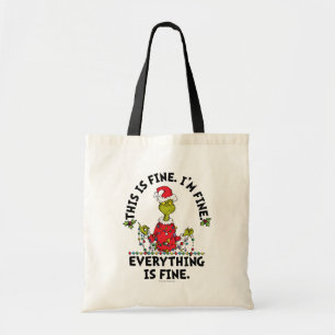 Bolsa Tote Grinch Tudo está bem