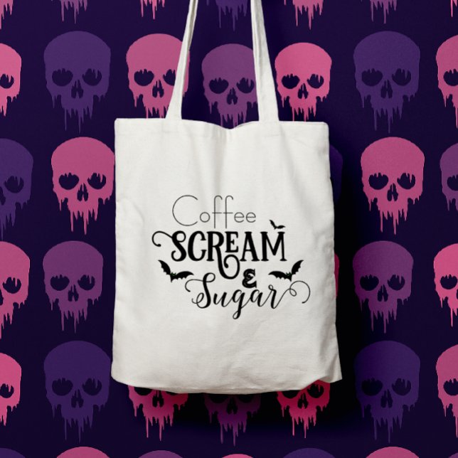 Bolsa Tote Gritar de café e açúcar (Criador carregado)