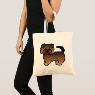 Bolsa Tote Grizzle Norfolk Terrier Cão Cartoon