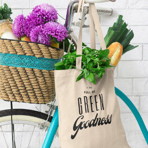 Bolsa Tote Grocería de Bondade Verde e Ecológica