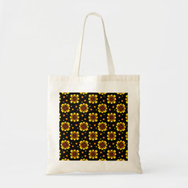 Bolsa Tote Groovy 70s Daisy Flower Power Pattern