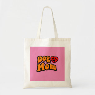 Bolsa Tote Groovy Dog Mãe Desenhando