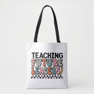 Bolsa Tote Groovy Earth Tones Professora cita arte