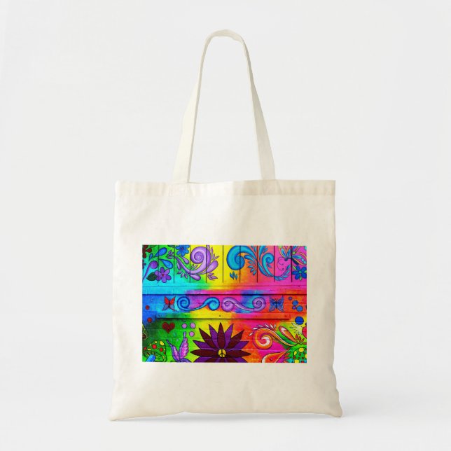 Bolsa Tote groovy hippie tote bag (Frente)