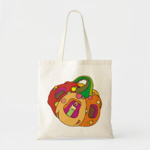 Bolsa Tote Groovy Jack-o-lantern