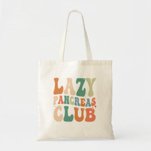 Bolsa Tote Groovy Lazy Pancreas Club Diabetes Sensibilização 