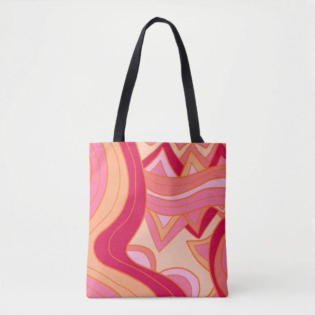 Bolsa Tote Groovy Reds (Frente)