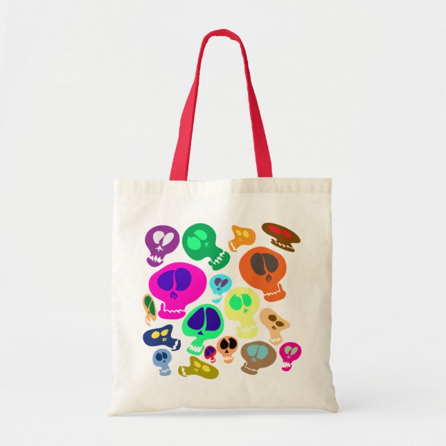 Bolsa Tote Groovy Skulls (Frente)
