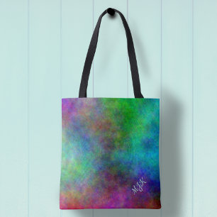 Bolsa Tote Groovy Tie Dye Style Monograma