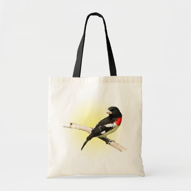 Bolsa Tote Grosbeak do Rosa-breasted (Frente)