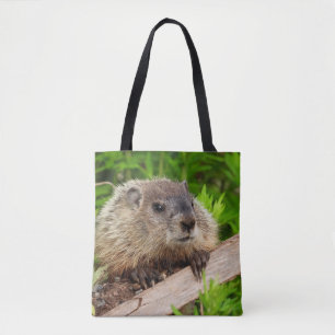 Bolsa Tote Groundhog Woodchuck Adorável
