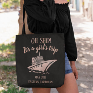 Bolsa Tote Group Cruise Trip Rosa Dourado Girl's