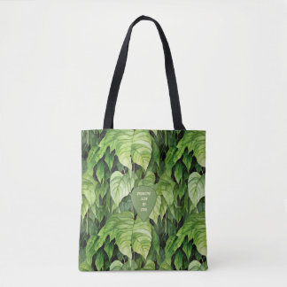 Bolsa Tote Growing Side by Side Green Leaf