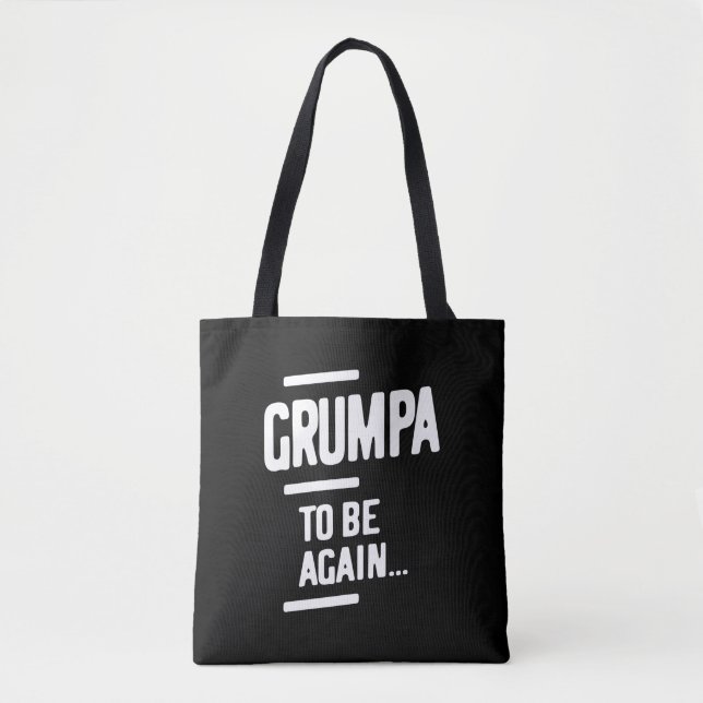 Bolsa Tote Grumpa Para Ser De Novo | Presente para avô (Frente)
