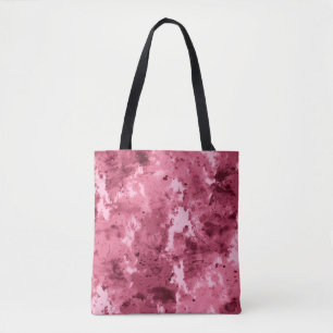 Bolsa Tote Grunge abstrato de aquarela: padrão de camuflagem.