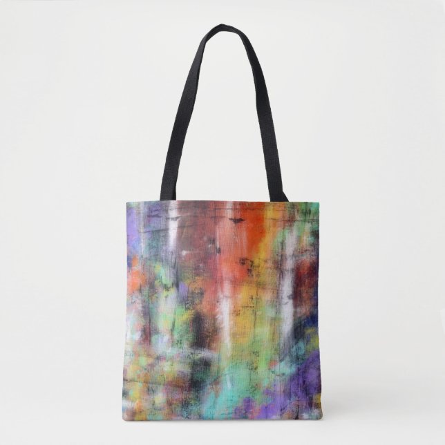 Bolsa Tote Grunge artístico (Frente)