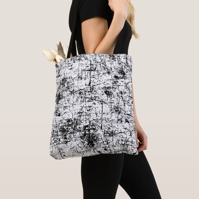 Bolsa Tote Grunge Branco (Close Up)