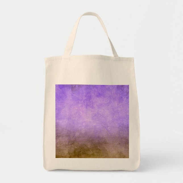 Bolsa Tote Grunge Colors - Purple & Brown (Frente)